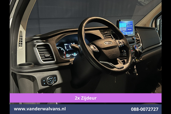 Ford Transit Custom 2.0 TDCI 170pk L2H1 Euro6 Airco | 2x zijdeur | Camera | Navigatie | Apple Carplay | LED | 2800kg Trekhaak Cruisecontrol, Stoelverwarming, Verwarmde voorruit, Parkeersensoren, Bijrijdersbank