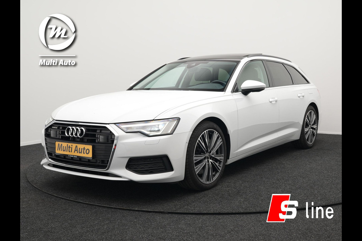 Audi A6 Avant 50 TFSI e quattro Plug in Hybrid 300pk PHEV | Panodak | Carplay | Adaptive Cruise | Lederen Stoelen & Memory | Virtual Cockpit  | 20"L.M | Matrix LED | Shadow Line