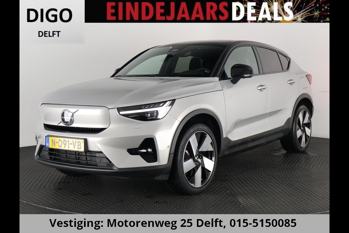 Volvo C40 RECHARGE TWIN INTRO AWD 78 KW/408 PK ACCU 92% BIJNA 2022.GARANTIE TOT 2032** 1800 KG TREKGEWICHT. PANODAK
