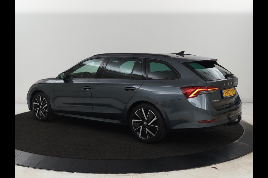 Škoda Octavia 1.0 e-TSI Sport | Trekhaak | Carplay | Navigatie | Sportstoelen | Full LED | 18'' | Parkeerhulp | Sfeerverlichting | Cruise control | Climate control | Bluetooth