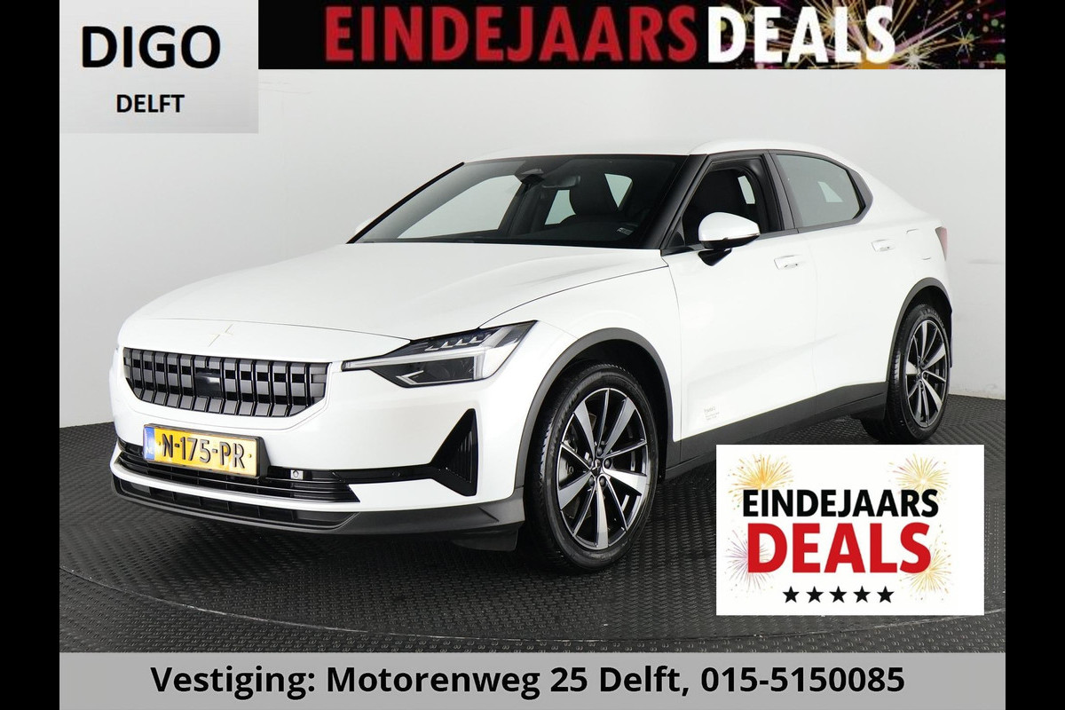 Polestar 2 LONG RANGE ACCU 90%! WLTP BEREIK 511 KM GARANTIE-2032* NAVI.APPLE/ANDROID.CAMERA.BIJNA 2022.