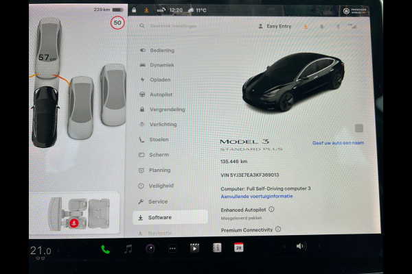 Tesla Model 3 Standard RWD Plus 60 kWh Enhanged Autopilot Trekhaak (910kg) Rijklaarprijs!