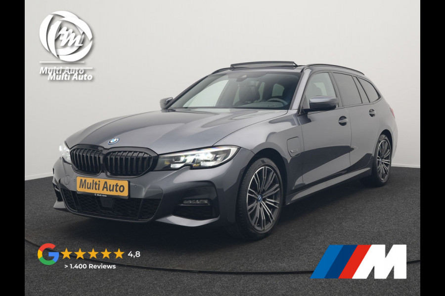 BMW 3 Serie Touring 320e M Sport Plug In Hybrid 204pk Dealer O.H. PHEV | Trekhaak Af Fabriek | Panodak | Adaptive Cruise | Alcantara Sportstoelen |  18"L.M | Apple Carplay | Keyless | Navigatie | Sfeerverlichting | Virtual | DAB |