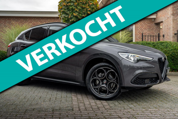 Alfa Romeo Stelvio 2.0 T AWD Q4 200 PK Aut. 1e Eig Xenon Leder Black Optic Stoelverwarming Camera 20''