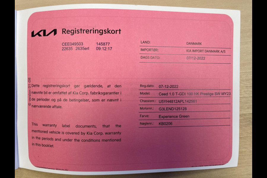 Kia Ceed Sportswagon 1.0 T-GDi DynamicLine|APPLE CARPLAY, ANDROID AUTO|STOEL-,STUURVERW|CAMERA|CRUISE,CLIMATE|1E EIG.|INCL.BTW|