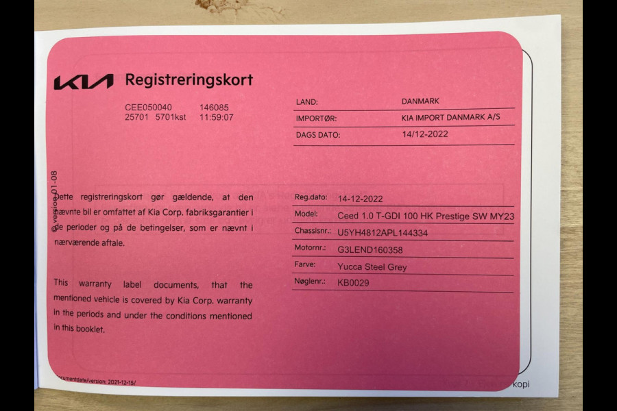 Kia Ceed Sportswagon 1.0 T-GDi DynamicLine|TREKHAAK|APPLE CARPLAY+ANDROID AUTO|STOEL+STUURVERW|CAMERA|CRUISE,CLIMATE|1E EIG.|BTW|