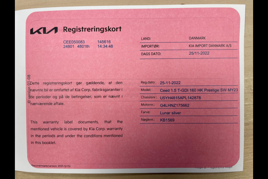 Kia Ceed Sportswagon 1.0 T-GDi DynamicLine|160PK|ANDROID/CARPLAY|CAMERA|CRUISE|CLIMATE|STOEL+STUURVERW.|NAVI|INCL.BTW|1e EIG.|