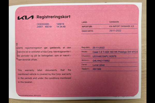 Kia Ceed Sportswagon 1.0 T-GDi DynamicLine|160PK|ANDROID/CARPLAY|CAMERA|CRUISE|CLIMATE|STOEL+STUURVERW.|NAVI|INCL.BTW|1e EIG.|