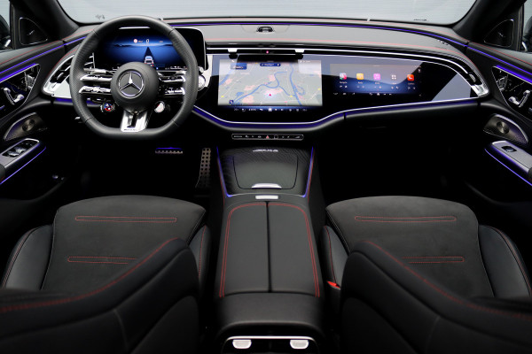 Mercedes-Benz E-Klasse Estate AMG 53 4MATIC+ | 585pk | MBUX Hyperscreen | Achterasbesturing | Distronic | Memory | Burmester | Digital Light | Trekhaak | Surround Camera | AMG-Nightpakket | Augmented Reality |