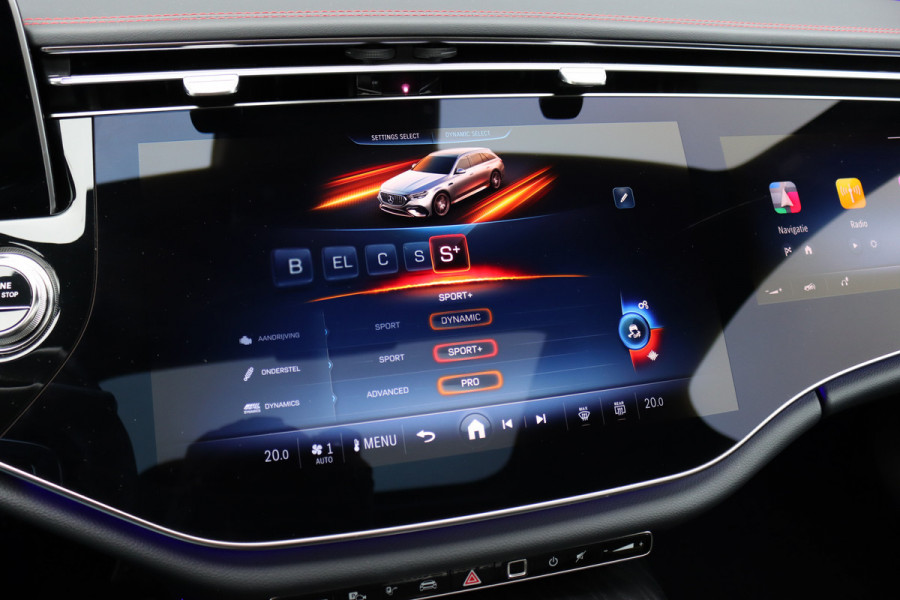 Mercedes-Benz E-Klasse Estate AMG 53 4MATIC+ | 585pk | MBUX Hyperscreen | Achterasbesturing | Distronic | Memory | Burmester | Digital Light | Trekhaak | Surround Camera | AMG-Nightpakket | Augmented Reality |