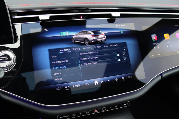 Mercedes-Benz E-Klasse Estate AMG 53 4MATIC+ | 585pk | MBUX Hyperscreen | Achterasbesturing | Distronic | Memory | Burmester | Digital Light | Trekhaak | Surround Camera | AMG-Nightpakket | Augmented Reality |