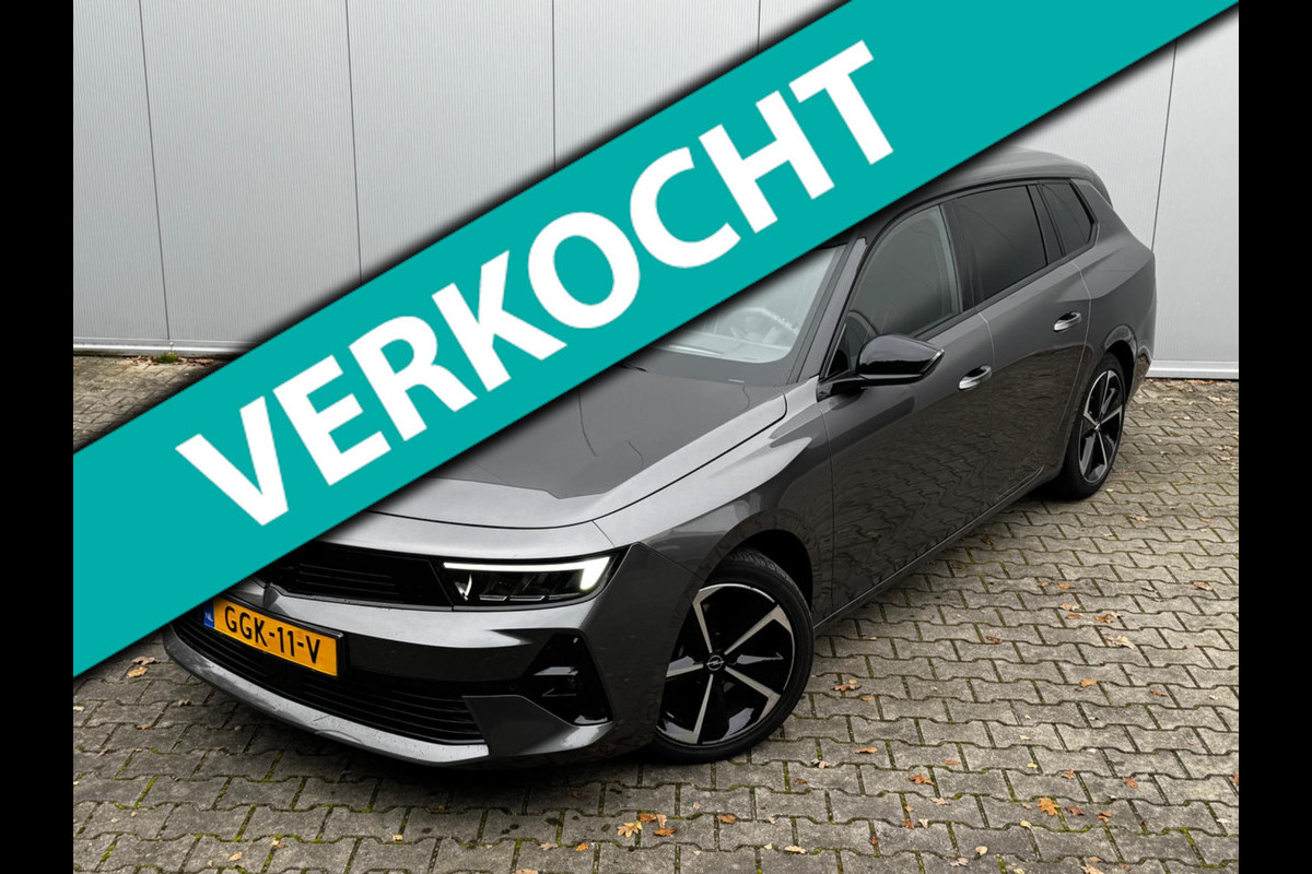 Opel Astra SPORTS TOURER 1.2 136PK TURBO HYBRIDE GS NAP ORIGINEEL NEDERLANDSE AUTO HUD STOELVERWARMING VOL