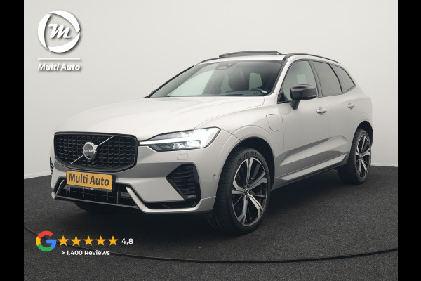 Volvo XC60 T6 AWD R-Design Plug In Hybrid 350pk LONG RANGE Dealer O.H. PHEV | Luchtvering | Trekhaak Af Fabriek | Panodak | Head Up | Adaptive Cruise | 360 Camera | Lederen Sportstoelen Massage & Ventilatie & Memory | Google Assistent | Apple Carplay | 21"L.M |