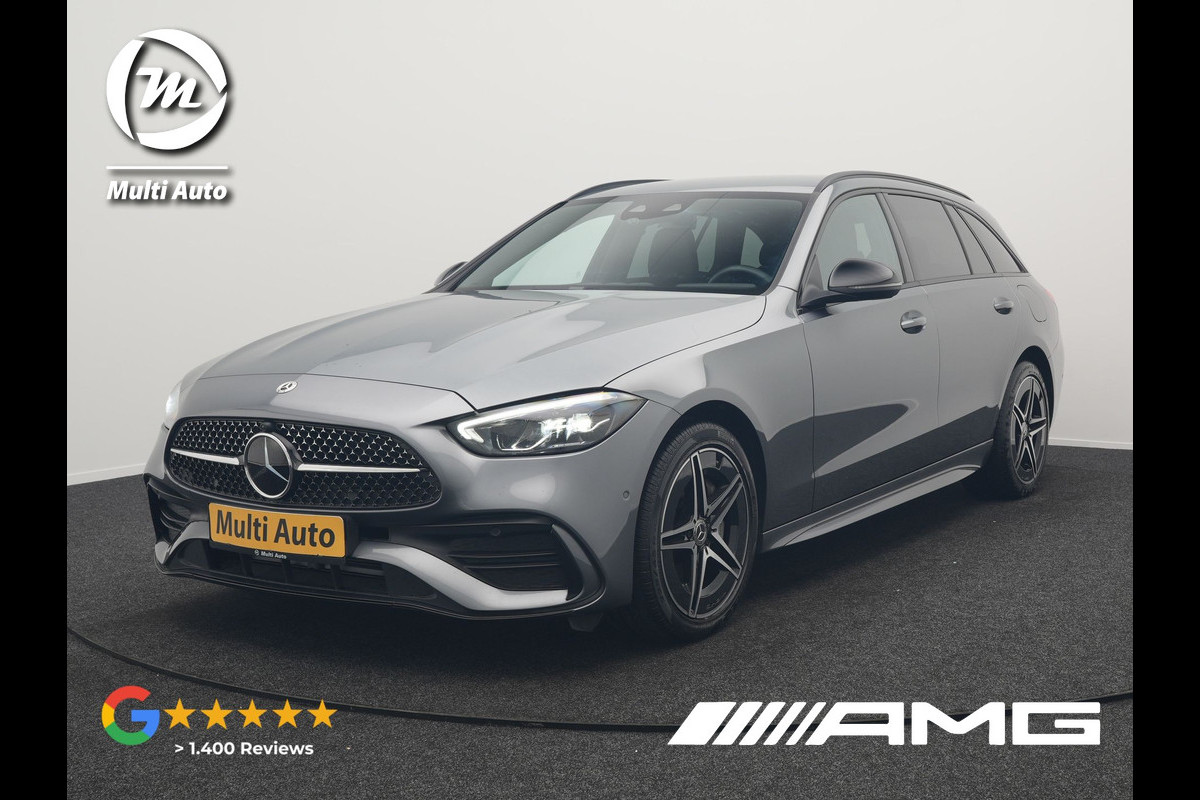 Mercedes-Benz C-Klasse Estate 300 e AMG Line NIEUW MODEL Plug In Hybrid 313pk Dealer O.H PHEV | Adaptive Cruise | Camera | Alcantara Sportstoelen Verwarmd | Sfeerverlichting | Virtual | Blis | Navigatie | DAB |