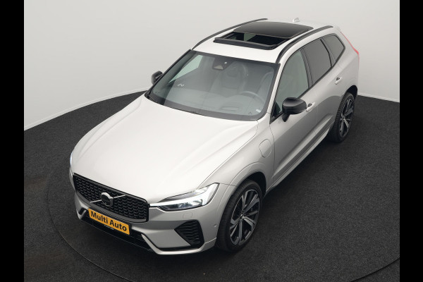 Volvo XC60 T6 AWD R-Design Plug In Hybrid 350pk LONG RANGE Dealer O.H. PHEV | Luchtvering | Trekhaak Af Fabriek | Panodak | Head Up | Adaptive Cruise | 360 Camera | Lederen Sportstoelen Massage & Ventilatie & Memory | Google Assistent | Apple Carplay | 21"L.M |