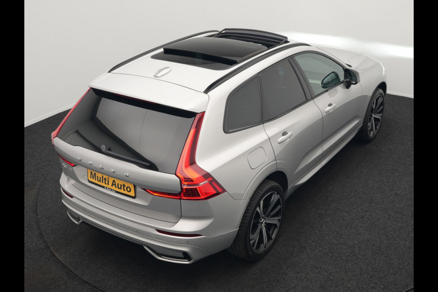 Volvo XC60 T6 AWD R-Design Plug In Hybrid 350pk LONG RANGE Dealer O.H. PHEV | Luchtvering | Trekhaak Af Fabriek | Panodak | Head Up | Adaptive Cruise | 360 Camera | Lederen Sportstoelen Massage & Ventilatie & Memory | Google Assistent | Apple Carplay | 21"L.M |
