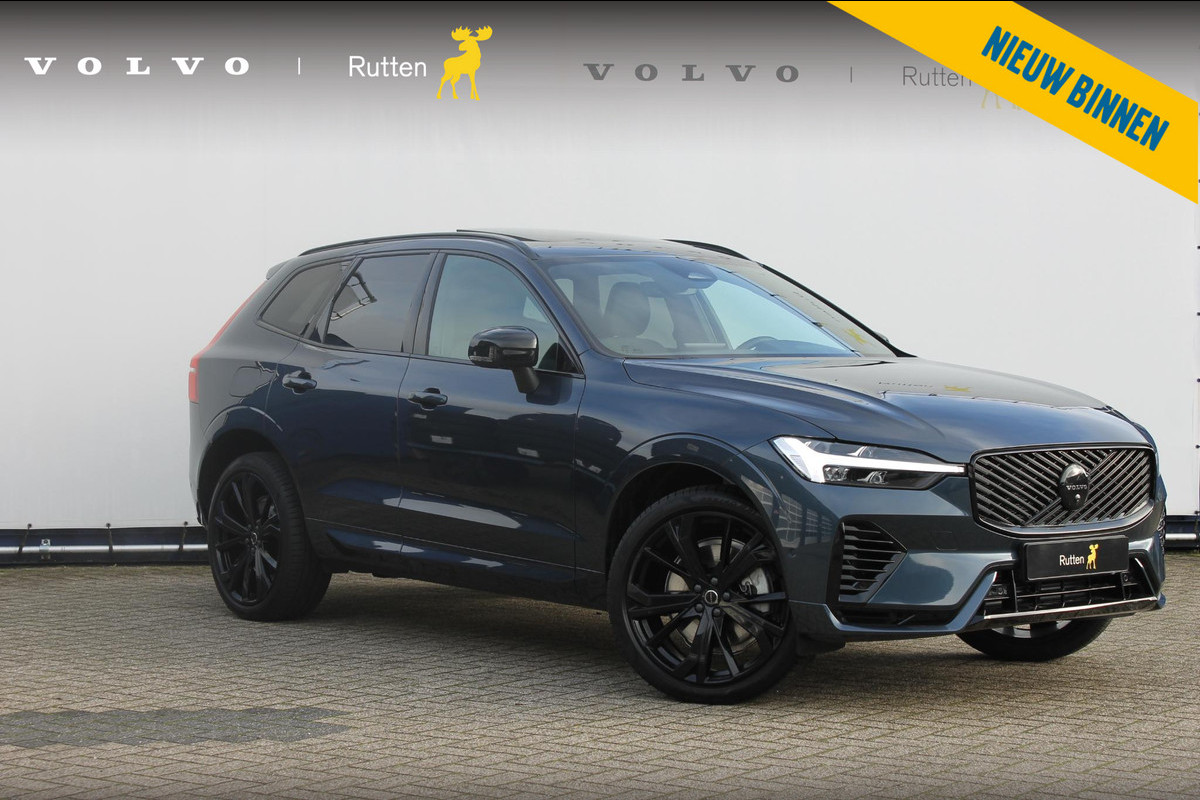 Volvo XC60 T6 350PK Autom Plug-in AWD Plus Black Edition Panoramisch schuif-kanteldak / 360 rondom zicht camera / Harman Kardon Audio / Getinte ramen vanaf de B-stijl