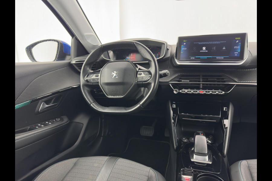 Peugeot e-208 EV Allure 50 kWh {SOH-91%} Aut *FULL-LED | DIGI-COCKPIT | BLINDSPOT | CAMERA | NAVI-FULLMAP | LANE-ASSIST | KEYLESS | DAB | CCS-FASTLOADER | TOP-VIEW | AMBIENT-LIGHT | 17"ALU*