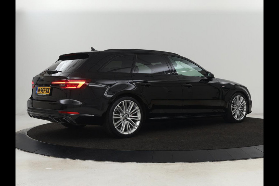 Audi A4 40 TFSI Sport S Line Black Edition | Stoelverwarming | Adaptive cruise | Keyless | Virtual Cockpit | Carplay | Half leder | Navigatie | Full LED | 19'' | Sportstoelen | Sfeerverlichting