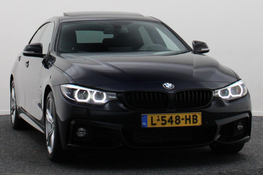 BMW 4 Serie Gran Coupé 418i Executive Edition M Sport Leer, Schuif-/Kanteldak, Head-Up, Camera, Navigatie, PDC