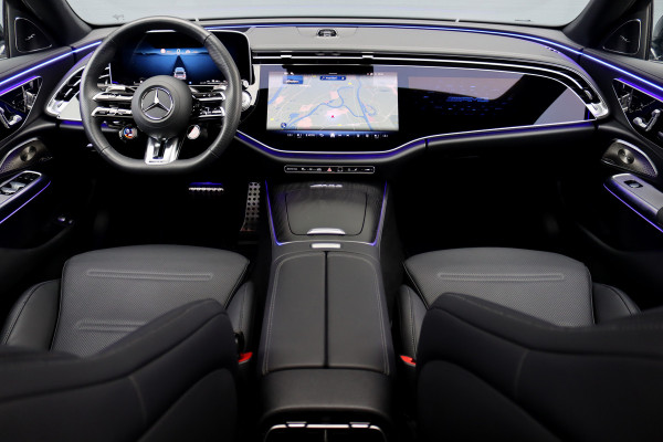 Mercedes-Benz E-Klasse AMG 53 4MATIC+ Premium+ | 585pk | Hyperscreen | Achterasbesturing | Stoelventilatie | Trekhaak | Vlakkenverwarming | Soft-Close | Burmester | Zonweringspakket | 3D-Display | HUD |