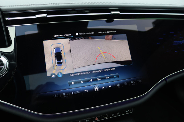 Mercedes-Benz E-Klasse AMG 53 4MATIC+ Premium+ | 585pk | Hyperscreen | Achterasbesturing | Stoelventilatie | Trekhaak | Vlakkenverwarming | Soft-Close | Burmester | Zonweringspakket | 3D-Display | HUD |