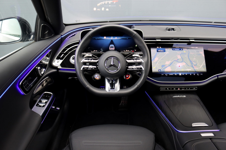 Mercedes-Benz E-Klasse AMG 53 4MATIC+ Premium+ | 585pk | Hyperscreen | Achterasbesturing | Stoelventilatie | Trekhaak | Vlakkenverwarming | Soft-Close | Burmester | Zonweringspakket | 3D-Display | HUD |
