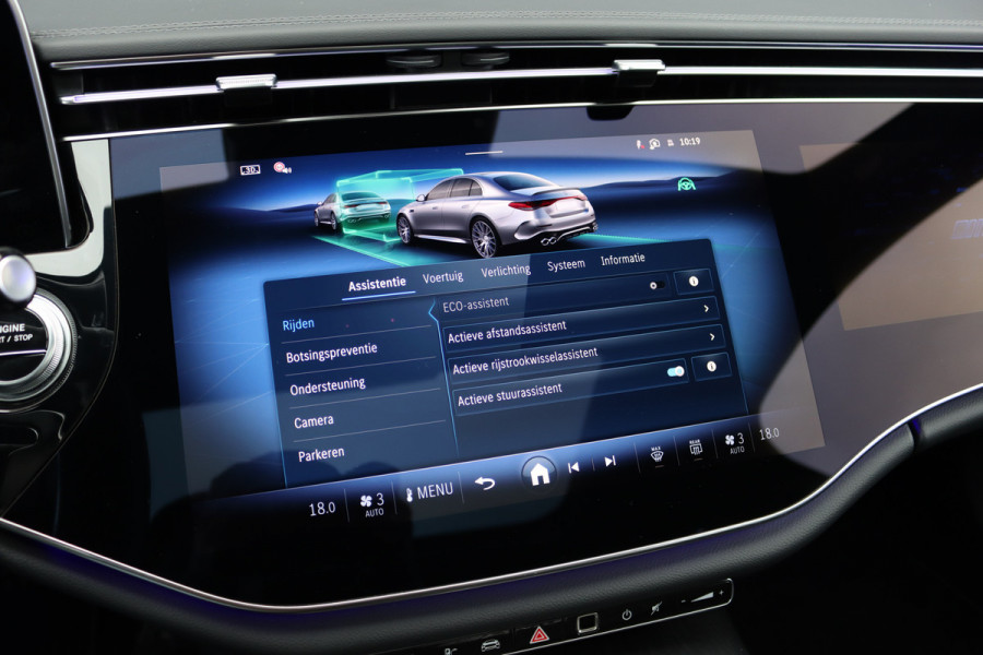 Mercedes-Benz E-Klasse AMG 53 4MATIC+ Premium+ | 585pk | Hyperscreen | Achterasbesturing | Stoelventilatie | Trekhaak | Vlakkenverwarming | Soft-Close | Burmester | Zonweringspakket | 3D-Display | HUD |