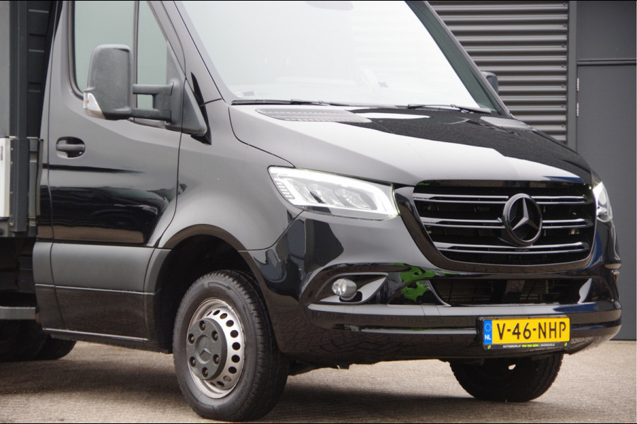 Mercedes-Benz Sprinter 519 3.0 CDI V6 L3 AUT. OPEN LAADBAK, LED, 3.5T TREKHAAK, STANDKACHEL, CAMERA, MBUX 10'', LEDER STUUR, NAVI, CLIMA