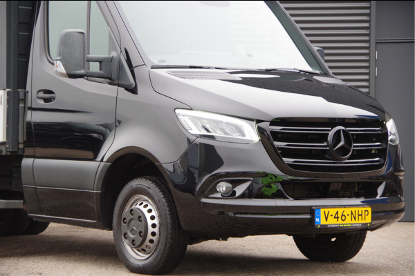 Mercedes-Benz Sprinter 519 3.0 CDI V6 L3 AUT. OPEN LAADBAK, LED, 3.5T TREKHAAK, STANDKACHEL, CAMERA, MBUX 10'', LEDER STUUR, NAVI, CLIMA
