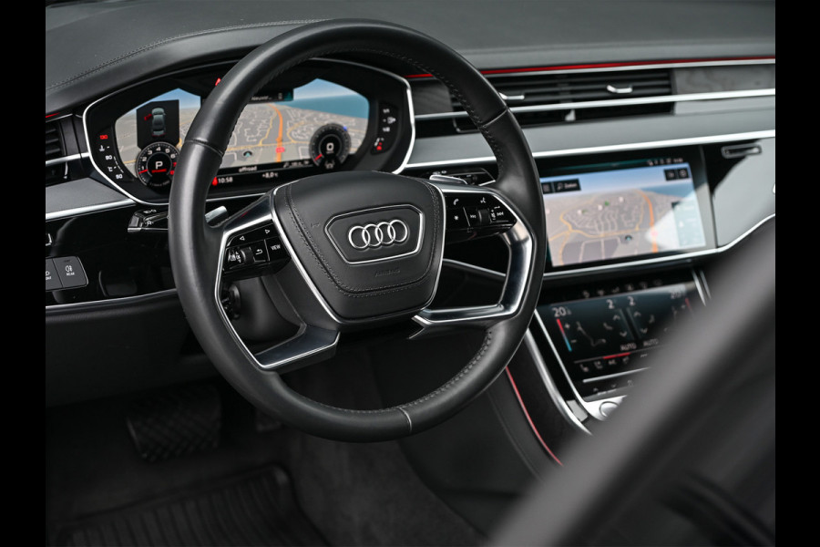 Audi A8 55 TFSI QUATTRO PRO LINE PLUS | LUCHTVERING | STANDKACHEL | VIRTUAL COCKPIT | LUCHTVERING | ADAPTIVE CRUISE | STOELVERWARMING EN