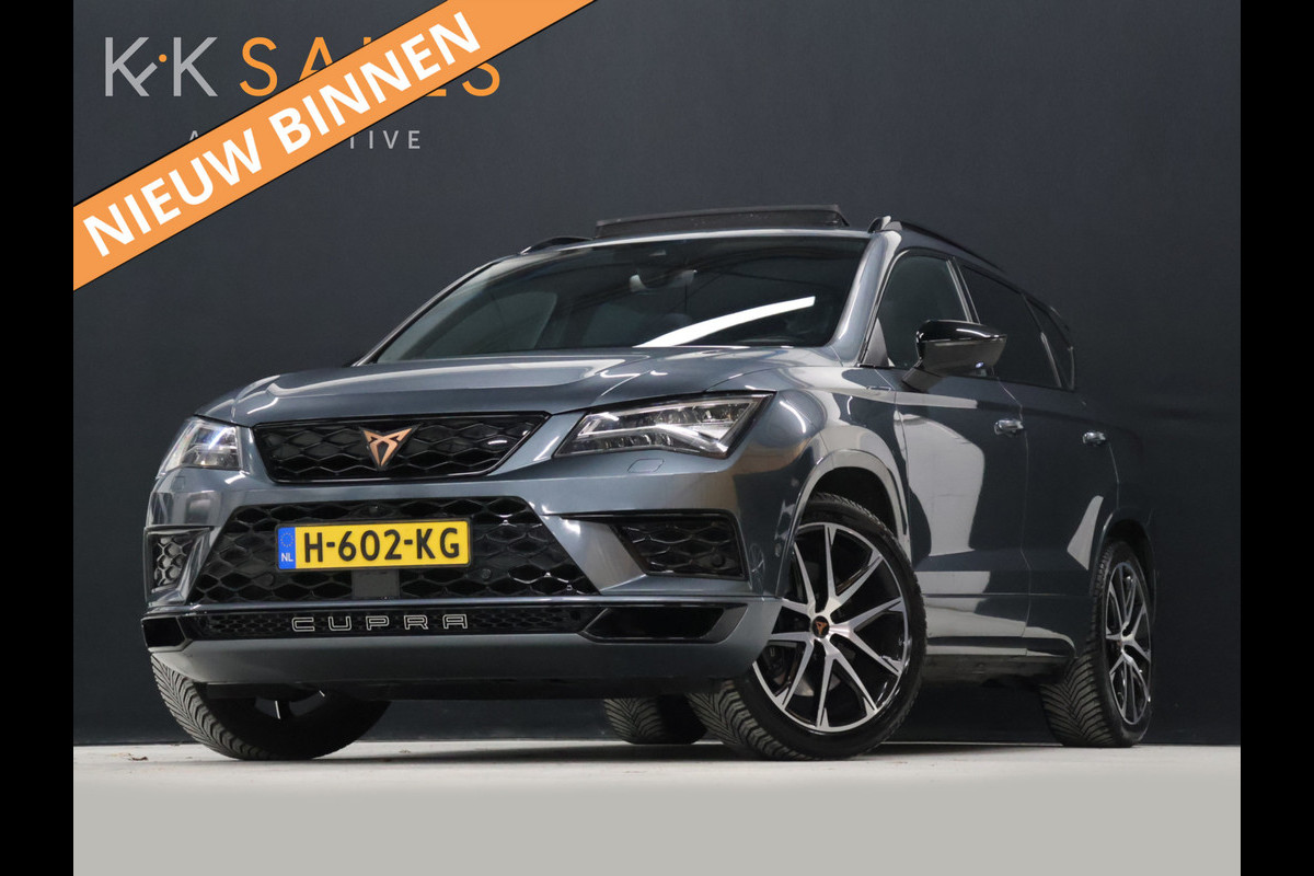 CUPRA Ateca 2.0 TSI 4DRIVE [REMUS GPF-BACK UITLAATSYSTEEM, SCHUIFKANTELDAK, TREKHAAK INKLAPBAAR, APPLE CARPLAY, ANDROID, SPORTSTOELEN, 360 CAMERA, BEATS SOUND, ADAPTIVE CRUISE, DODE HOEK DETECTIE, STOELVERWARMING, CLIM