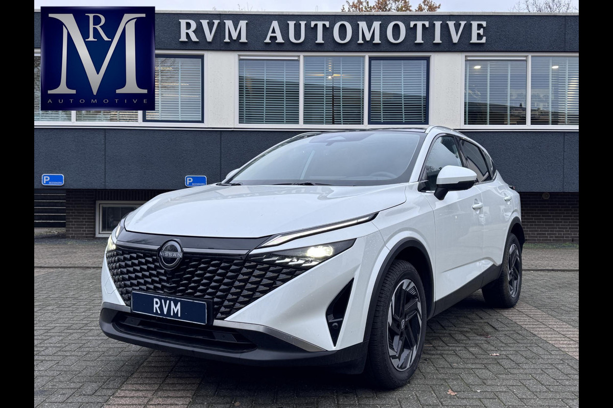 Nissan QASHQAI 1.3 MHEV Xtronic N-Connecta VAN: €37.900,- VOOR: €34.577 UW EINDEJAARSVOORDEEL: €3.323,- | FABRIEKSGARANTIE| PANO| VOORRUITVERWARMING| STOEL + STUUR VERWARMING| 360 CAMERA| DODE HOEK| HEAD-UP| ELEK. ACHTERKLEP