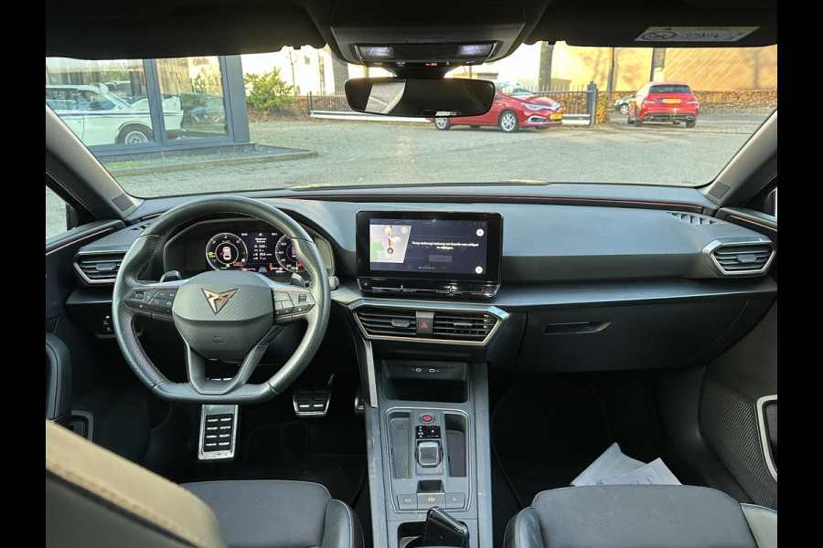 CUPRA Leon Sportstourer 1.4 TSI eHybrid PHEV FR Business Intense VAN: €29.900,- VOOR: €26.440,- UW EINDEJAARSVOORDEEL: €3.460| LAGE KM STAND PAS 35.000KM ! | ELEK. TREKHAAK| STOEL + STUUR VERWARMING| CAMERA| ADAP. CRUISE | RIJKLAAR GELEVERD MET 12 MND BOVAG GARANTIE |