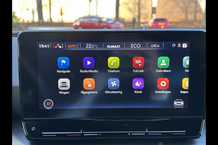 CUPRA Leon Sportstourer 1.4 TSI eHybrid PHEV FR Business Intense VAN: €29.900,- VOOR: €26.440,- UW EINDEJAARSVOORDEEL: €3.460| LAGE KM STAND PAS 35.000KM ! | ELEK. TREKHAAK| STOEL + STUUR VERWARMING| CAMERA| ADAP. CRUISE | RIJKLAAR GELEVERD MET 12 MND BOVAG GARANTIE |