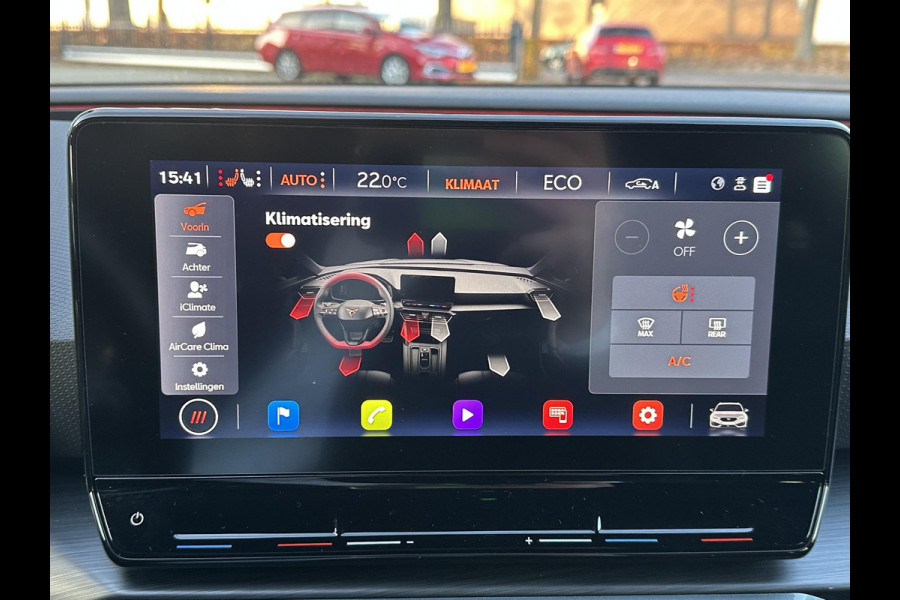 CUPRA Leon Sportstourer 1.4 TSI eHybrid PHEV FR Business Intense VAN: €29.900,- VOOR: €26.440,- UW EINDEJAARSVOORDEEL: €3.460| LAGE KM STAND PAS 35.000KM ! | ELEK. TREKHAAK| STOEL + STUUR VERWARMING| CAMERA| ADAP. CRUISE | RIJKLAAR GELEVERD MET 12 MND BOVAG GARANTIE |