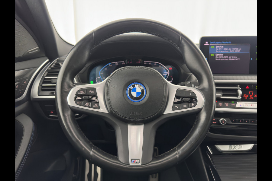 BMW iX3 M-Sportpack High Executive 80 kWh [3-Fase] {SOH-98%} (INCL-BTW) *PANO | LUXURY-LEATHER | HEAD-UP | ADAPTIVE-CRUISE | HEATED-SPORTSEATS | KEYLESS | SHIFT-PADDLES | AMBIENT-LIGHT | BLIND-SPOT | FULL-LED |  MEMORY-PACK | DIGI-COCKPIT | NAVI-FULLMA