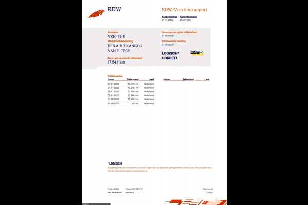 Renault Kangoo E-Tech Advance 22 kW / 44 kWh AppleCarplay Android