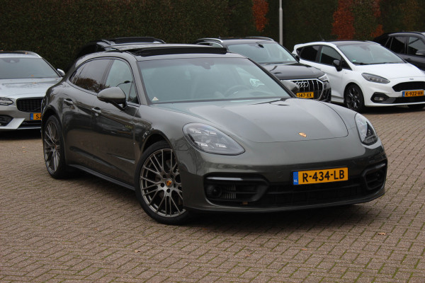 Porsche Panamera Sport Turismo 2.9 4 E-Hybrid Platinum Edition 61.598 km / Panoramadak / 360Camera / Head-up / Luchtvering / Matrix LED / Softclose / Bose / Keyless / 21'' / Sportuitlaat / Sportdesign+Chrono / Stuurverwarming / Stoelverwarming 4x /