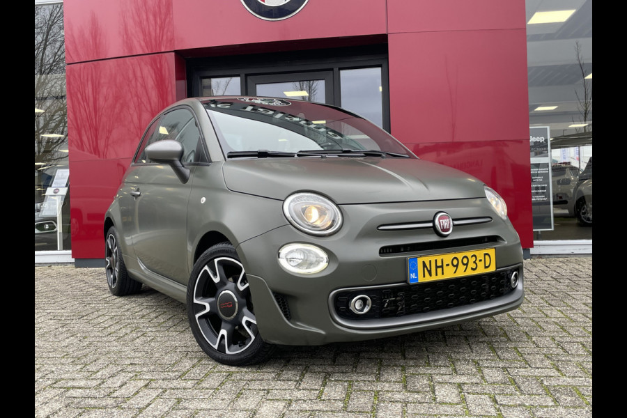 Fiat 500 TwinAir Turbo Sport 105 PK | Lederen bekleding | Navigatie Verde Military