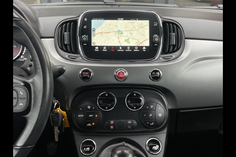Fiat 500 TwinAir Turbo Sport 105 PK | Lederen bekleding | Navigatie Verde Military