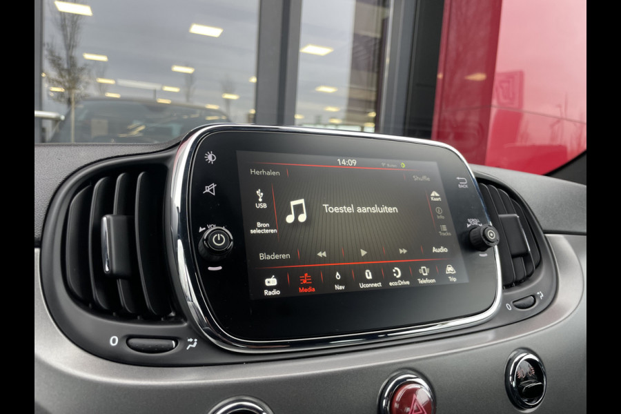 Fiat 500 TwinAir Turbo Sport 105 PK | Lederen bekleding | Navigatie Verde Military