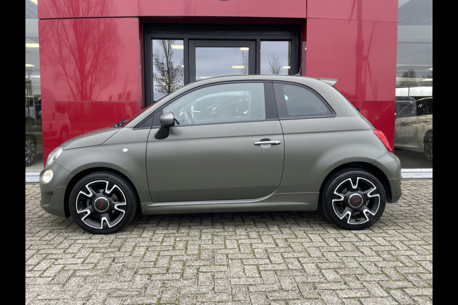 Fiat 500 TwinAir Turbo Sport 105 PK | Lederen bekleding | Navigatie Verde Military