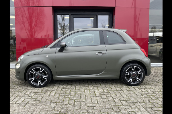 Fiat 500 TwinAir Turbo Sport 105 PK | Lederen bekleding | Navigatie Verde Military