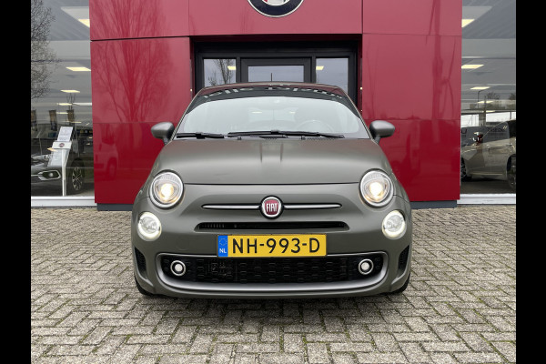 Fiat 500 TwinAir Turbo Sport 105 PK | Lederen bekleding | Navigatie Verde Military