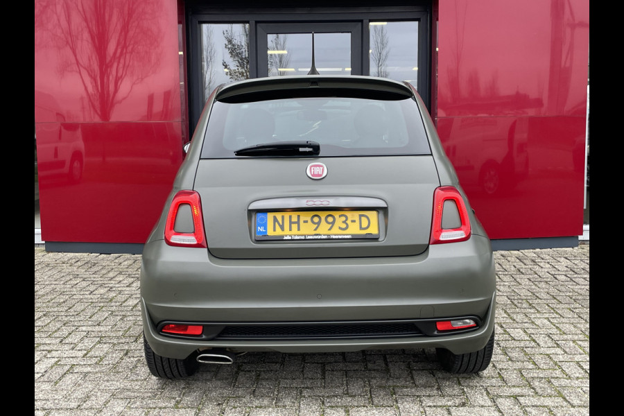 Fiat 500 TwinAir Turbo Sport 105 PK | Lederen bekleding | Navigatie Verde Military