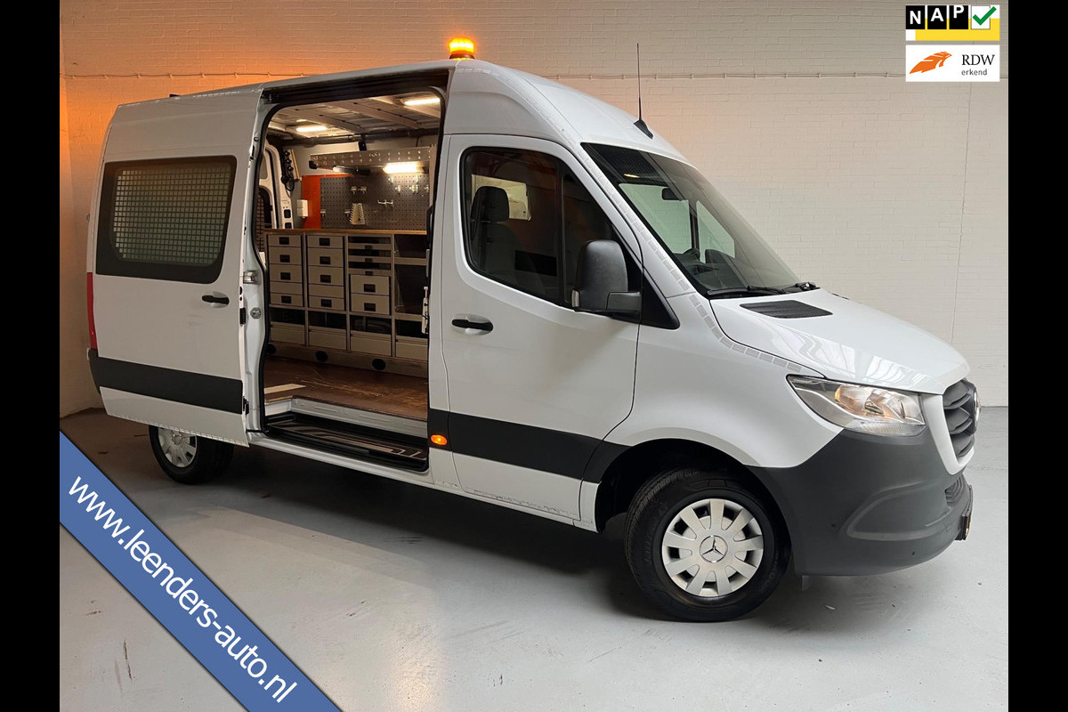 Mercedes-Benz Sprinter Automaat Servicewagen 314 2.2 CDI 140PK L2H2 euro6 BOTT, Victron V230, Standkachel Trekhaak RIJKLAARPRIJS