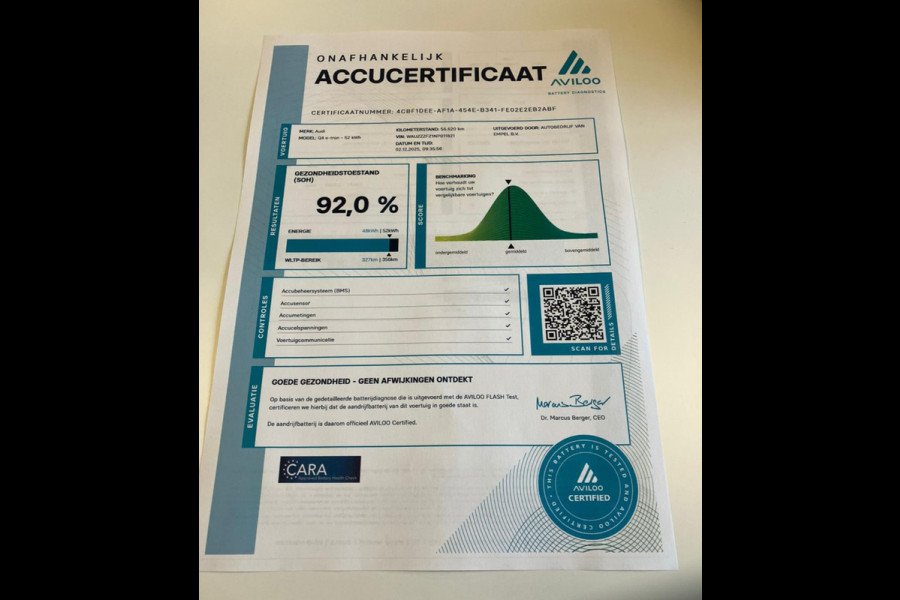 Audi Q4 Sportback e-tron 35 Launch edition Advanced Plus 55 kWh, SOH 92%, panoramadak, leder, trekhaak, stoelverwarming