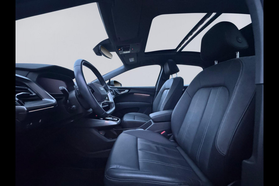 Audi Q4 Sportback e-tron 35 Launch edition Advanced Plus 55 kWh, SOH 92%, panoramadak, leder, trekhaak, stoelverwarming