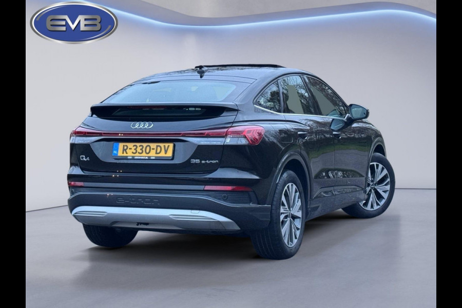 Audi Q4 Sportback e-tron 35 Launch edition Advanced Plus 55 kWh, SOH 92%, panoramadak, leder, trekhaak, stoelverwarming